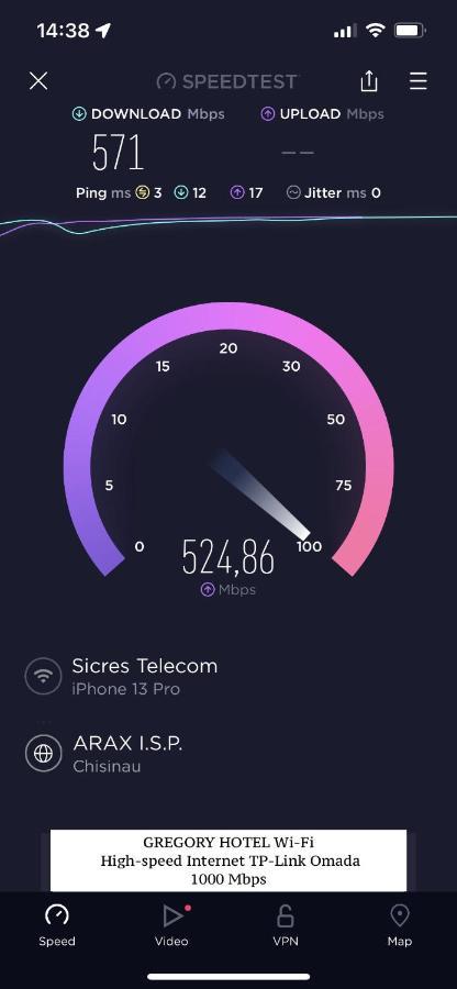 Gregory Boutique Hotel Chisinau Bagian luar foto Speedtest interface